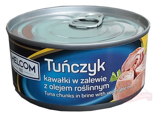 Kúsky tuniaka v rastlinnom oleji 170g Helcom