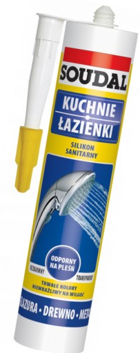 Soudal sanitárny silikón bezfarebný 280 ml