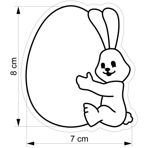 VEĽKONOČNÁ formička Vykrajovačka na perníčky EASTER Bunny Egg