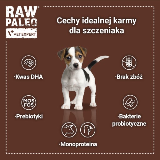 RAW PALEO MINI Šteňa TURECKA 500 g HMOTNOSTI