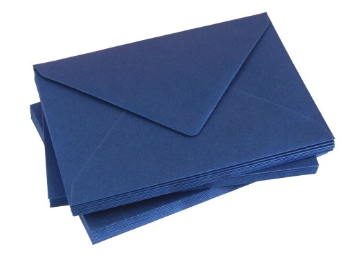 Ozdobné obálky modré zafírové C6 10 ks 120g-27