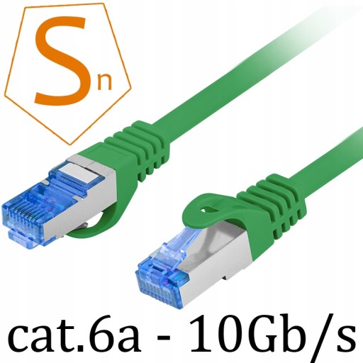 RJ45 LAN Ethernet kábel cat.6A SFTP S/FTP LSZH 1M