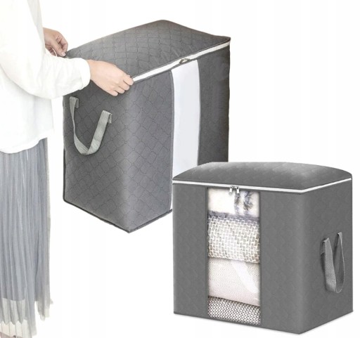 Veľký organizér box na posteľnú bielizeň, oblečenie, tašku, deku, XL, pevný