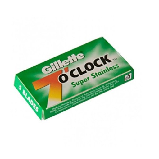 Gillette 7 O`Clock Super nerezové žiletky 5 ks