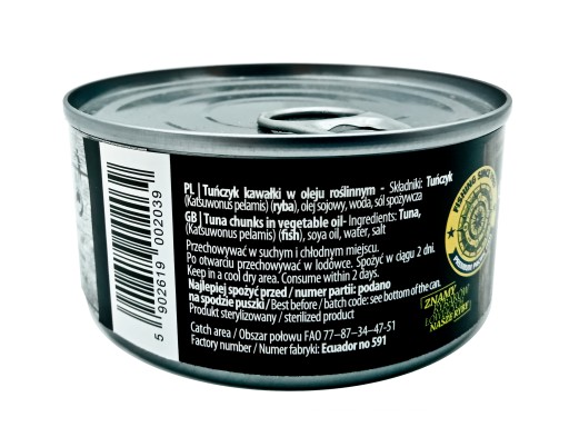 Tuniak v RASTLINNOM OLEJI 170g KIER veľké kusy