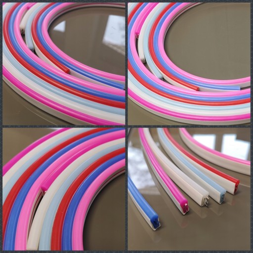 Neon FLEX LED 8x16mm 12V TEPLÁ BIELA 1m