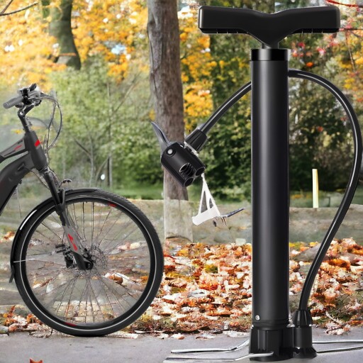 BIKE NOŽNÁ PUMPA na cyklistické lopty malé hroty s mini hadičkou a 32 ihlou