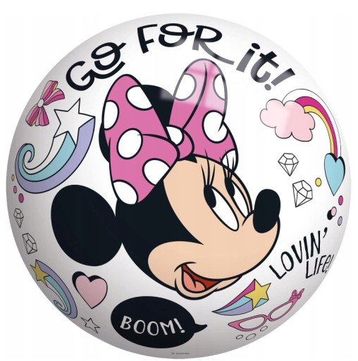 MINNIE MOUSE Gumová loptička na zábavu pre deti, 23 cm