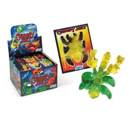 Vidal Creepy Spiders Bugs halloweenske želé 6x11g