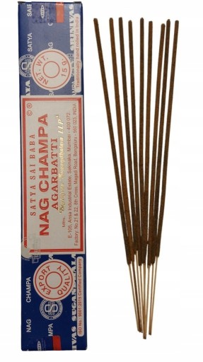 INDICKÉ PEĽOVÉ VONNÉ TYČINKY SATYA SAI BABA-NAG CHAMPA 15 gramov KADIDLO