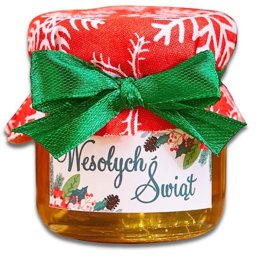Vďaka Santa Claus vianočný darček med med dóza LOGO