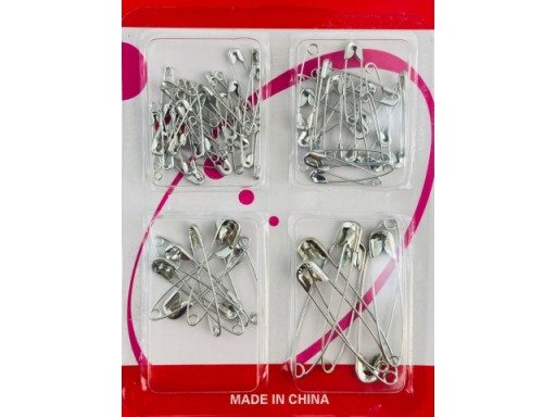 Sada multifunkčných kovových zatváracích špendlíkov - 4 veľkosti, ideálne pre domácnosť!