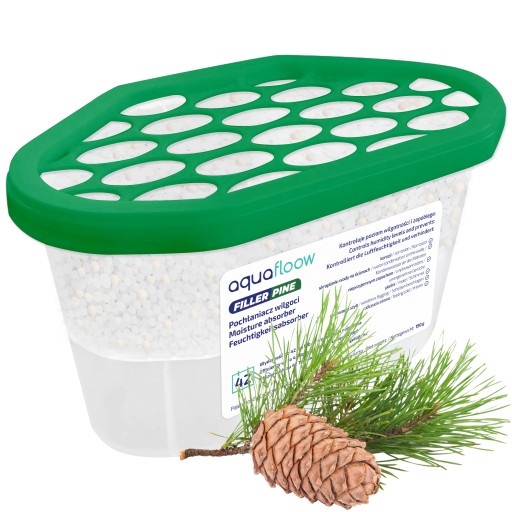 Absorbér vlhkosti odvlhčovač pre plesne vlhkosť borovica 400 ml AquaFloow silný