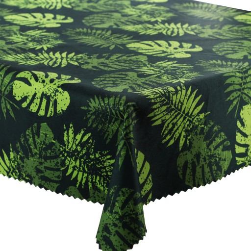 Záhradný obrus Vodeodolný voči škvrnám Zelené listy Monstera pr. 80 cm
