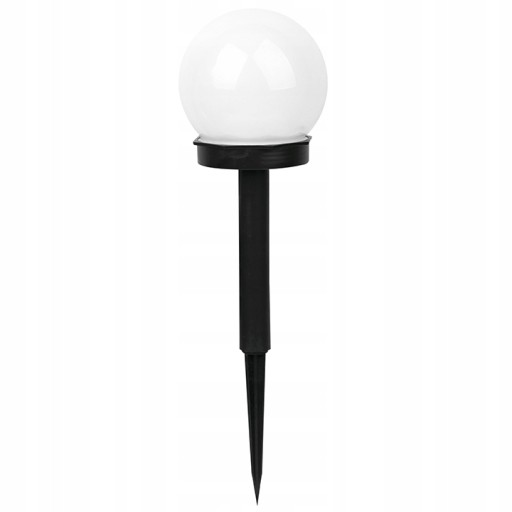 LED SOLÁRNA ZÁHRADNÁ LAMPA, VONKAJŠIA GUĽA, BIELA