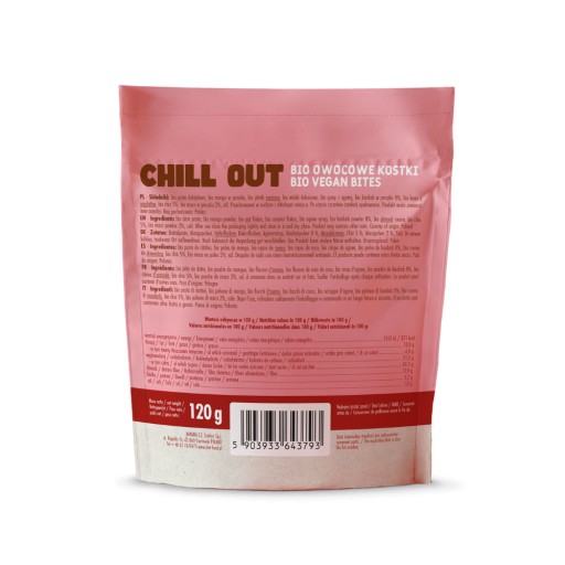 Bio Vegan Bites Chill Out Ovocné kocky 120g - Diétne jedlo