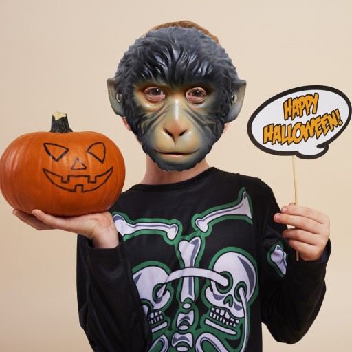 MASKA OPICE KOSTÝM OPICE DISCIPLÍNA KARNEVAL SILVESTROVSKÝ HALLOWEENSKÝ PÁRTY