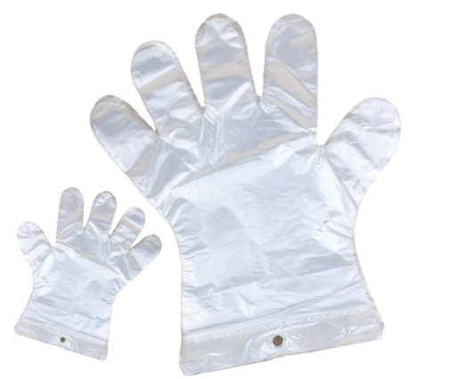 Jednorazové fóliové rukavice M HDPE 100pcs Protection