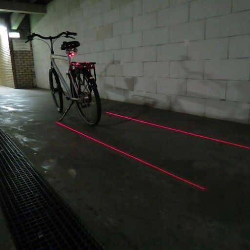 Osvetlenie na bicykel Zadné svetlo na bicykel laserové Svetlo na bicykel