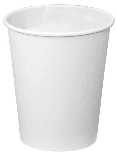 Biely papierový pohár 250 ml 50 ks Nápoje na kávu