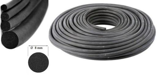 LANOVÁ GUMOVÁ MIKROGUMA TESNENIE EPDM FOAM 8mm 5M