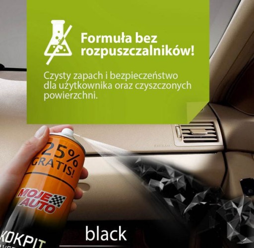 MY CAR Lesklý kokpit ČIERNA 750ml 19-113