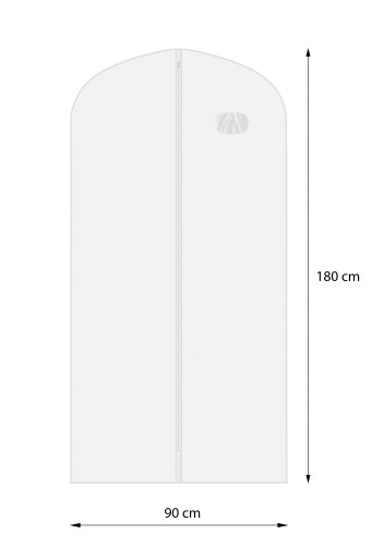 POVLAK NA SVADOBNÉ ŠATY, NAJVÄČŠÍ - BIELY 90x180 (T180B)