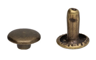 Nity 8x3x9mm LUX kožená galantéria St. Gold 100 ks