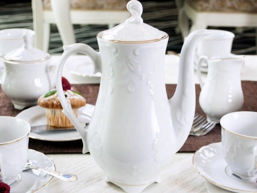 3604 Podšálka 13 cm Gold Line ROCOCO PFP PORCELÁN ĆMIELÓW