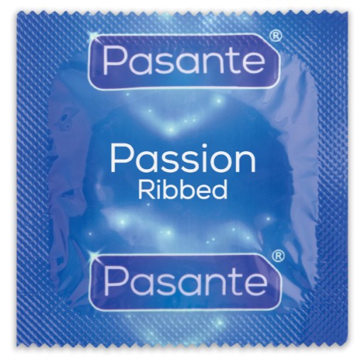 Pasante Passion Rebrované kondómy 12 kusov