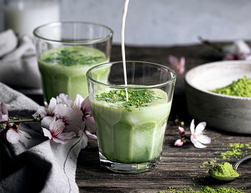 Matcha Latte Mango v prášku japonský zelený čaj s mliekom 6 ks LOYD