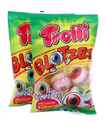 Ovocné želé TROLL EYES Eye POP Očné gombíky 4 KS