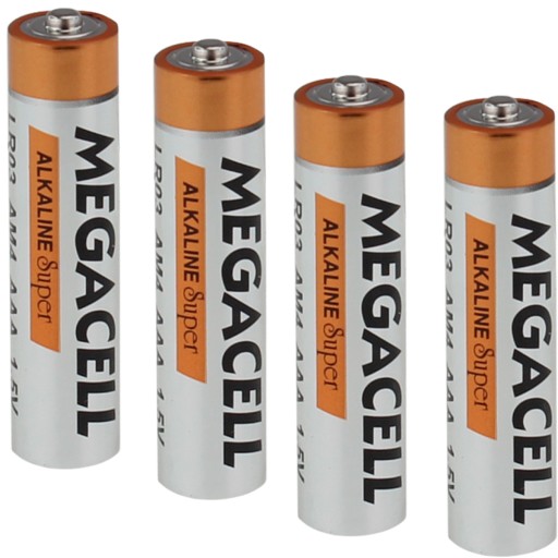 AAA ALKALICKÉ BATÉRIE MEGACELL LR03 TYČKY 4 KS