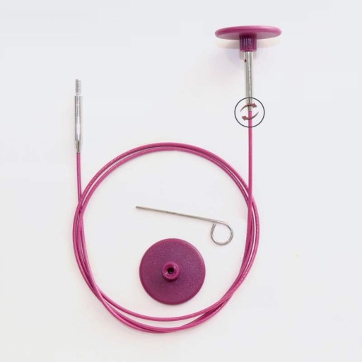 Otočná línia 60 cm Nylonový vymeniteľný KnitPro