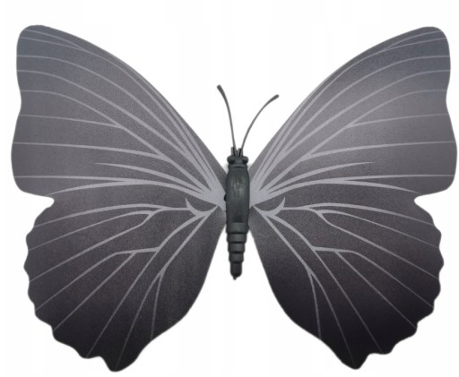 Magnetky, nálepky dekorácia BLACK BOTTERFLIES 12 ks M6