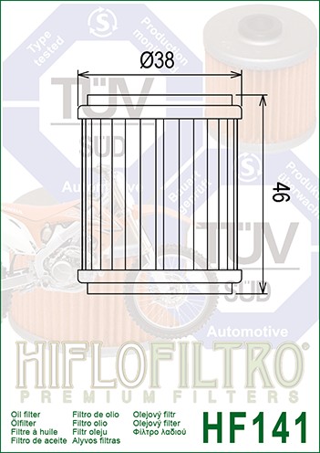 Olejový filter HIFLO HF141
