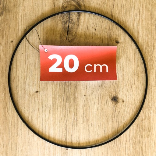 Čierny prsteň lapač snov 20 cm - lapač snov