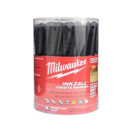 Čierna bodová fixka Milwaukee INKZALL