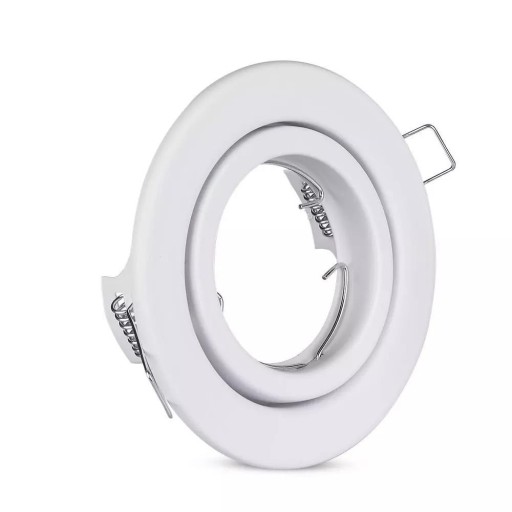 V-TAC GU10 Očko okrúhle pohyblivé biele VT-7227RD-WH
