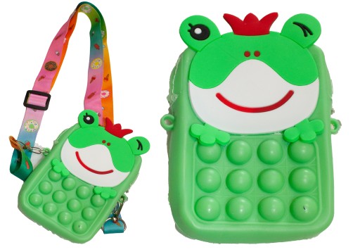 POPPIT FROG BAG FIDGET TAŠKA NA TELEFÓN 13cm E1356 EMAJ