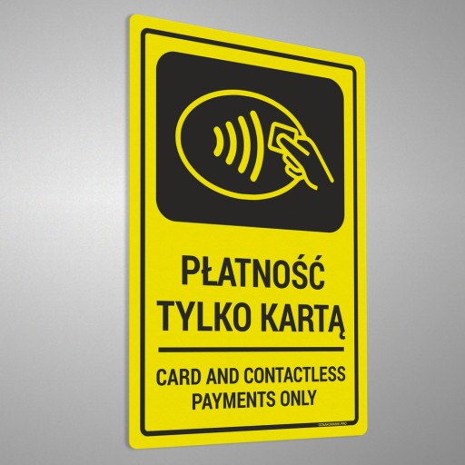 Nálepka - Platba len kartou 10x15