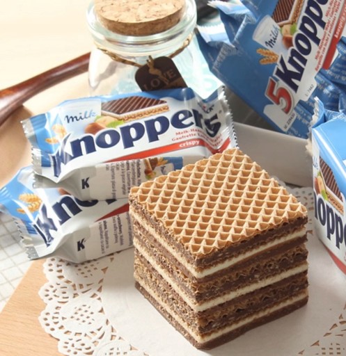 Storck Knoppers Vafle oriešková tyčinka Kakao so smotanovými oblátkami 3x25g 75g