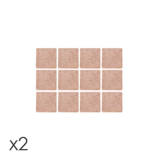 Samolepiace podložky pod nábytok 30x30mm, 24 ks.