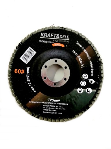 KLAPKOVÝ KOTOUČ NA ODSTRAŇOVANIE HRDZE 125mm P60 KD966