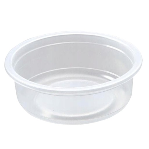Bezfarebné okrúhle nádoby na horúce, OPÄTOVNE POUŽITEĽNÉ! BEZ POPLATKU! 250 ml 50 ks