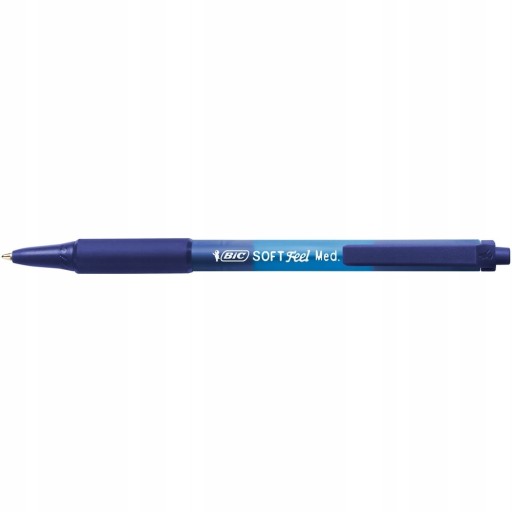 BIC Soft Feel zasúvacie guľôčkové pero 1mm modré x3