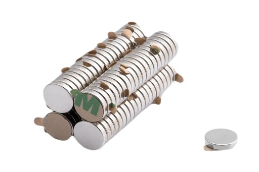 Neodymový magnet 12x2 mm s 3M lepiacou páskou 10 ks