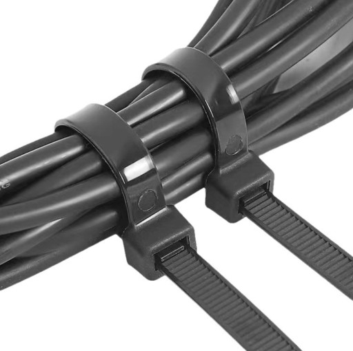 Sťahovacia páska sťahovacia páska čierna sada 100 kusov 2,5x200 mm