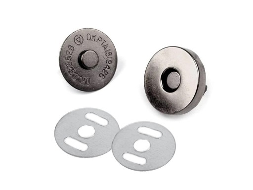 TAŠKA MAGNETICKÁ UZÁVIERKA čierna 18mm 10 ks