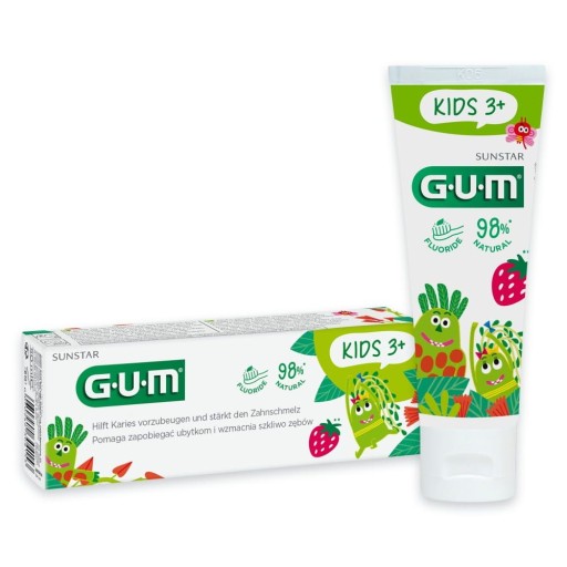 GUM Zubná pasta pre deti Kids 3+ 50 ml